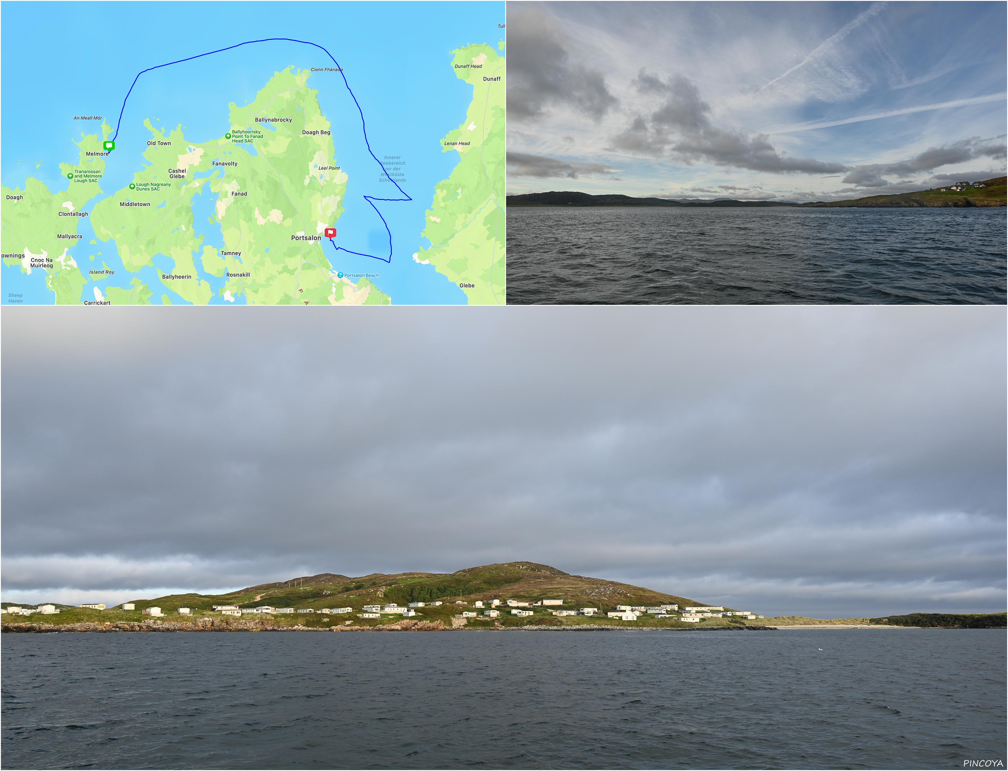 „dann aus der Mulroy Bay  -> vor Portsalon im Lough Swilly“