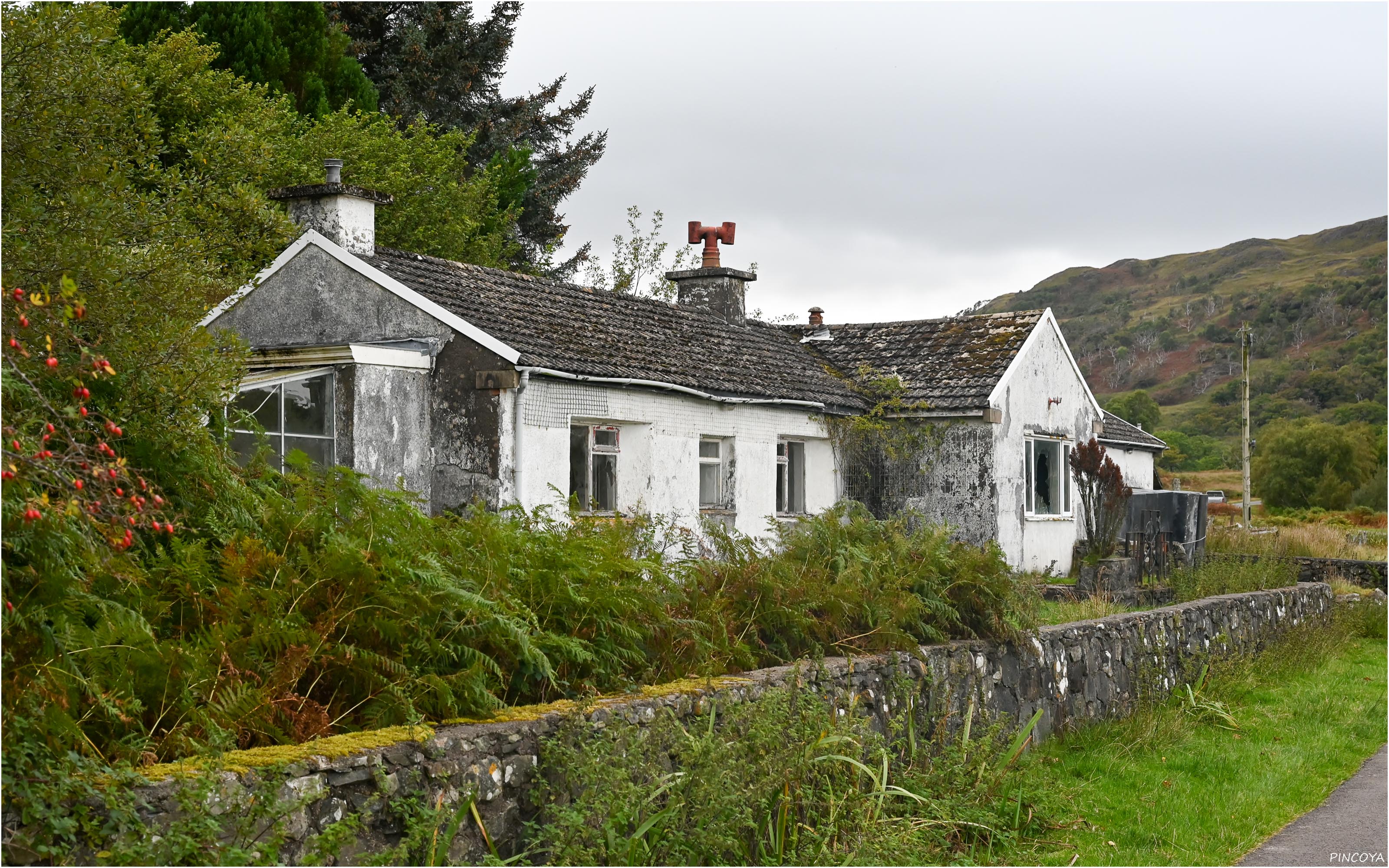 „Das alte Gebäude der Muschelfarm.“