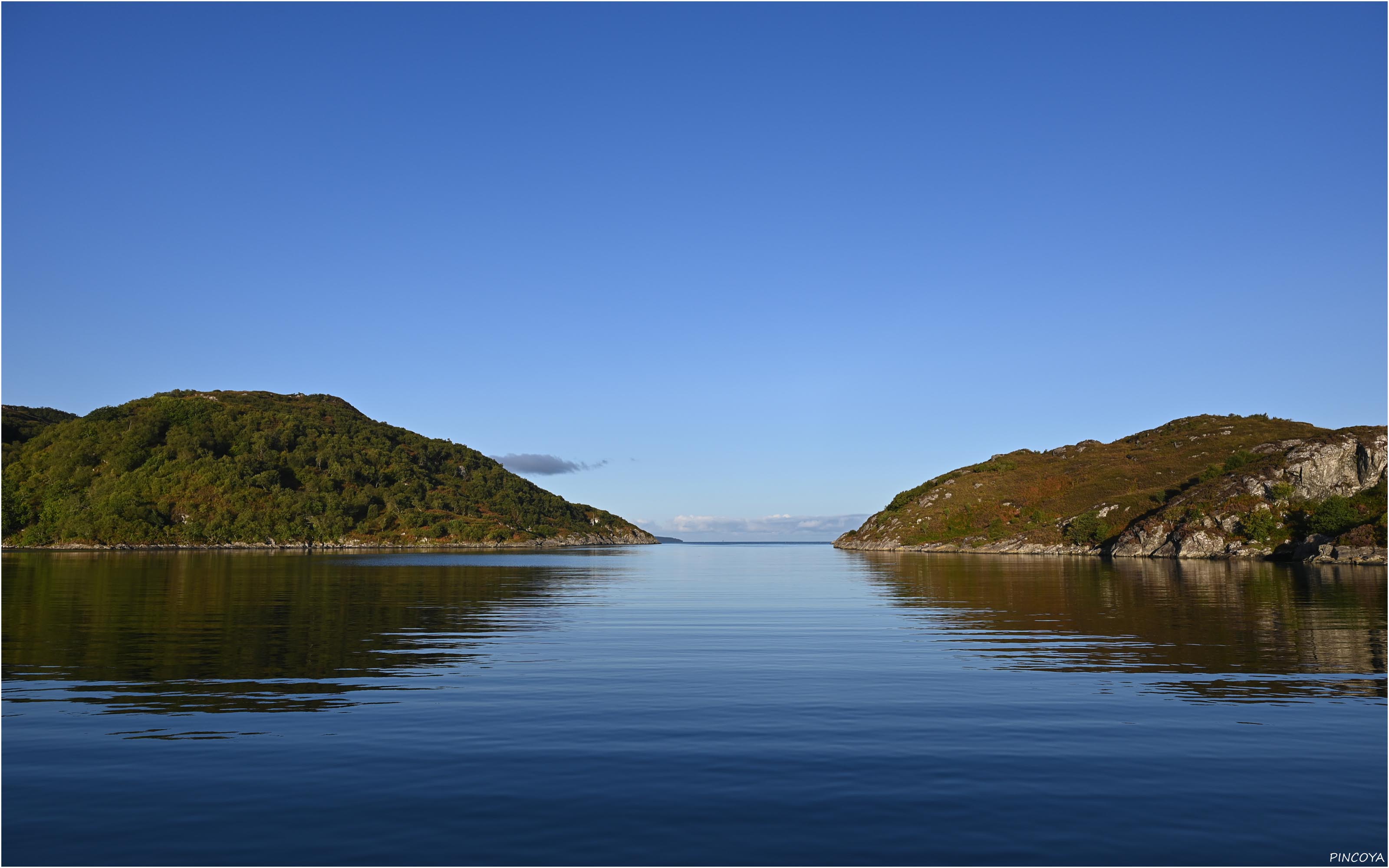 „So ruhig kann der Ausgang des Loch Na Droma Buidhe auch sein“