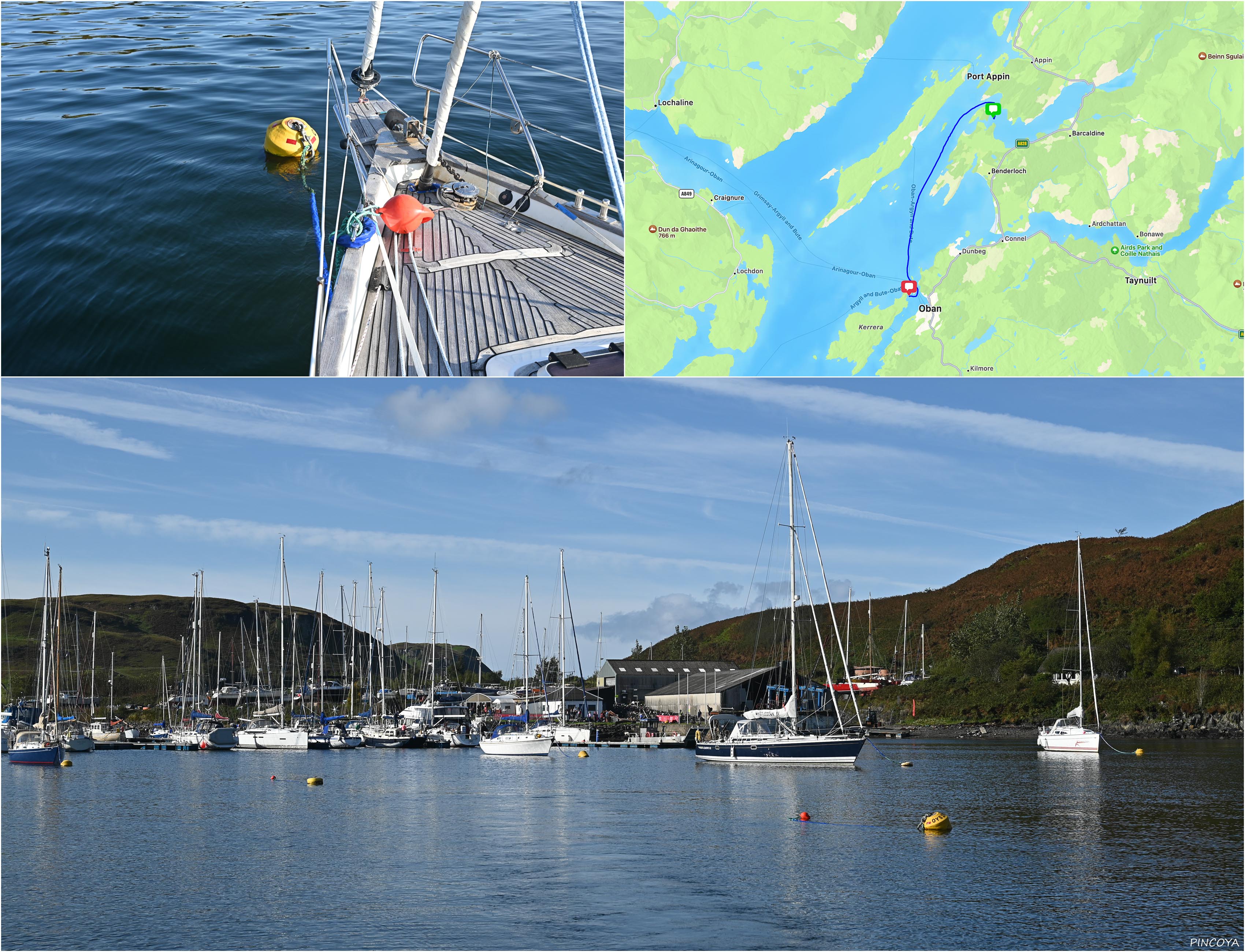 „von der Kerrera Marina -> ins Loch Creran“