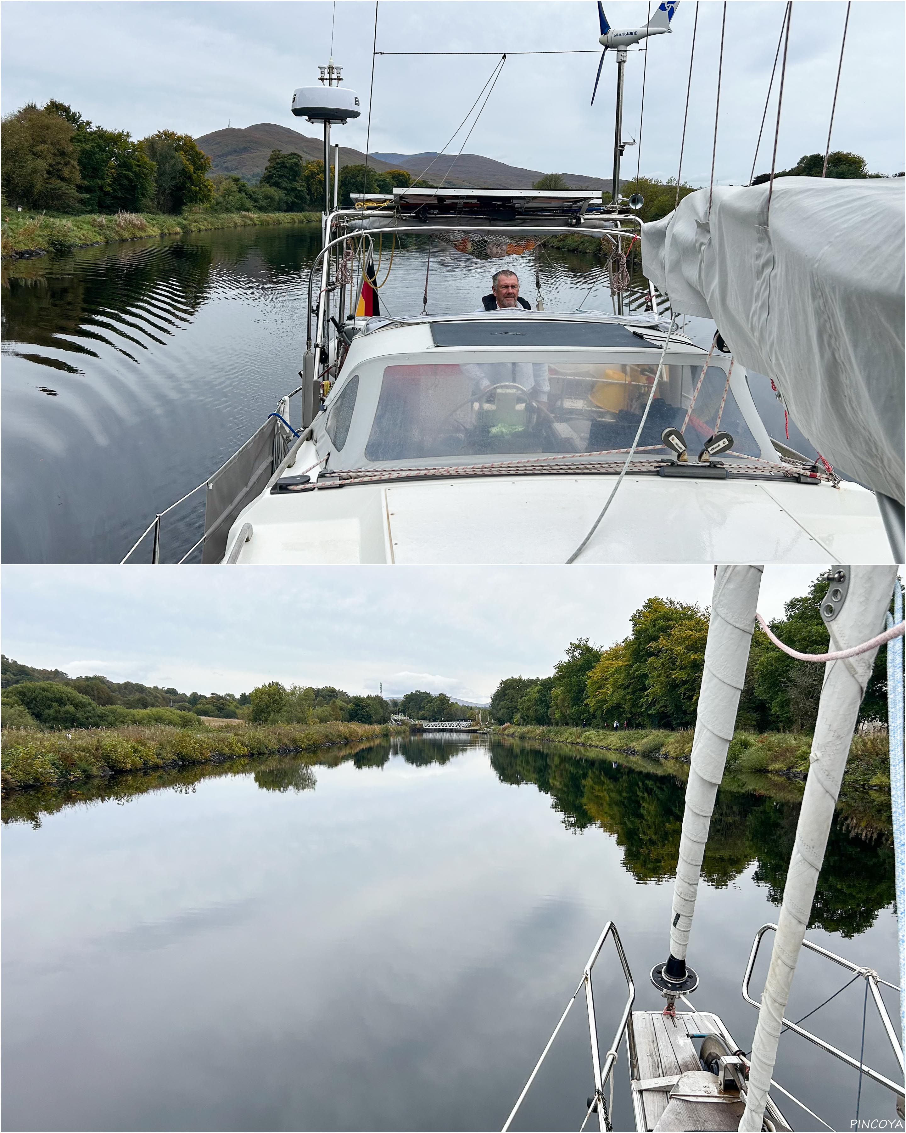 „Und dann geht es die ersten Meter durch den Caledonian Canal“