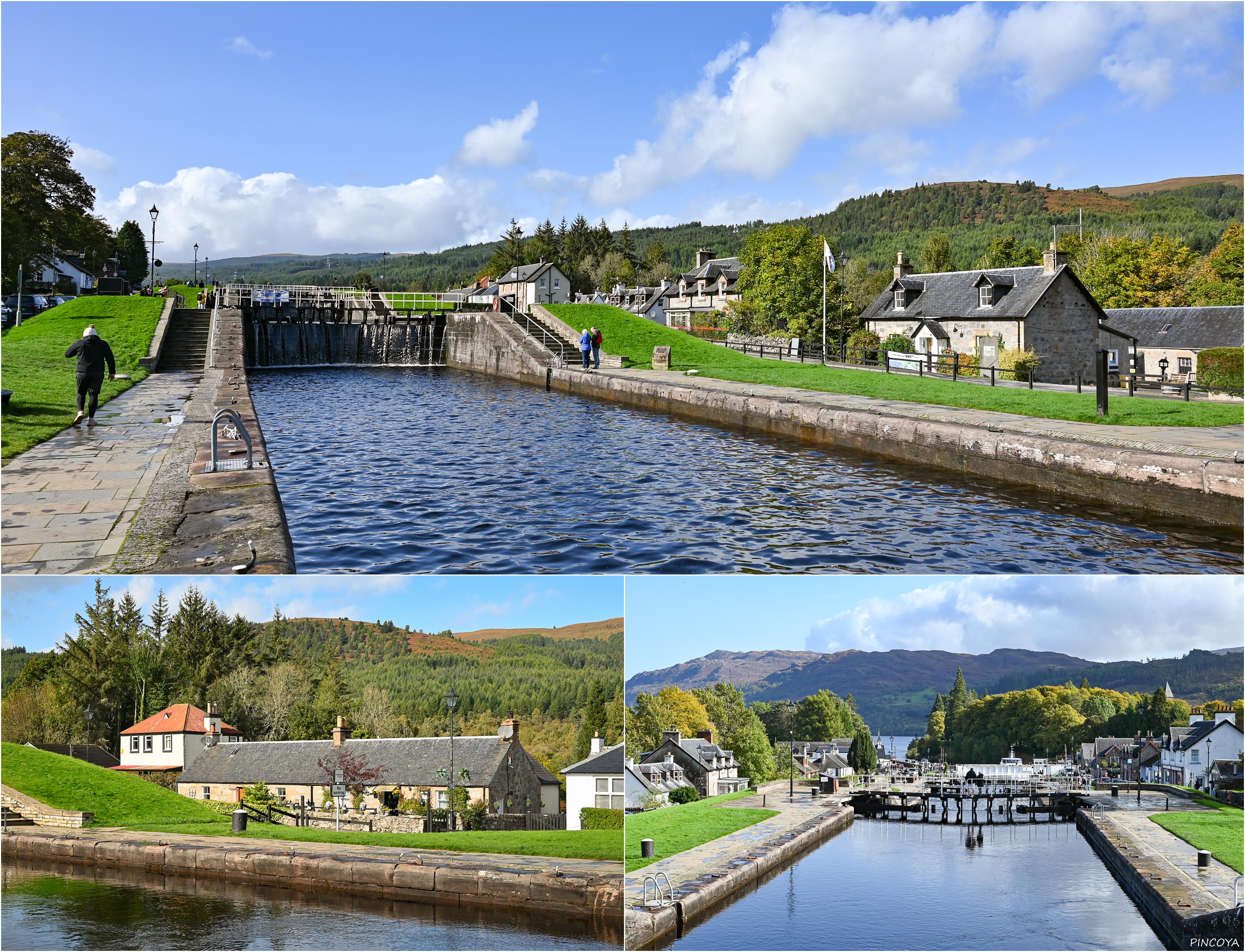 „Die Stairs von Fort Augustus mal bei Sonne“