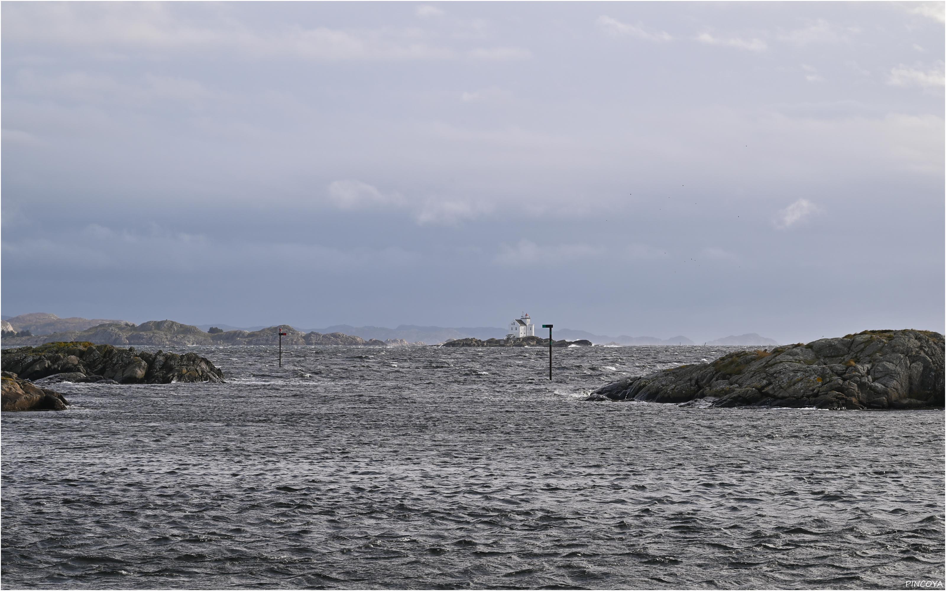 „Der Leuchtturm Søndre Katland, draußen ist es immer noch sehr rau“