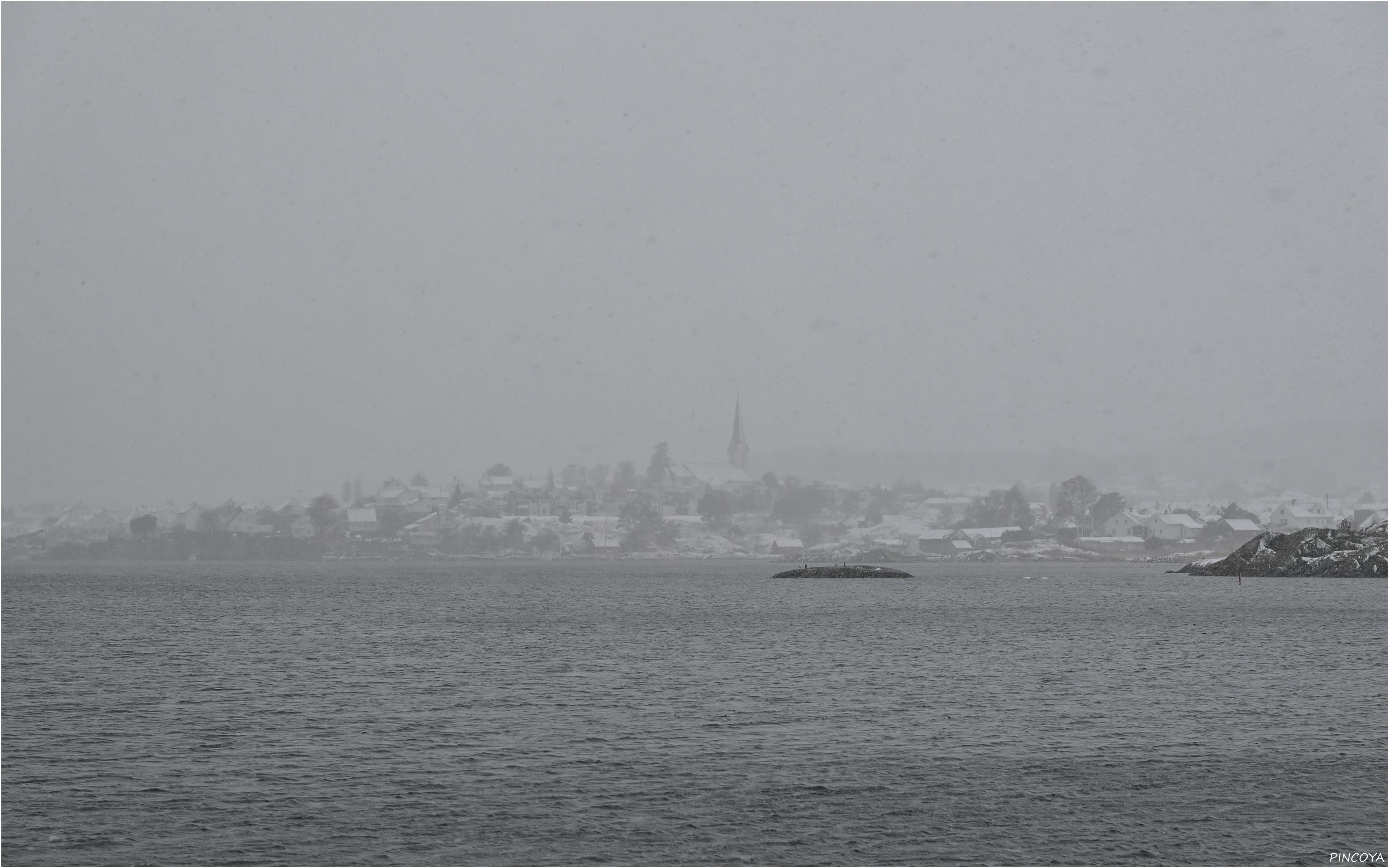 „Lillesand im Winter.“