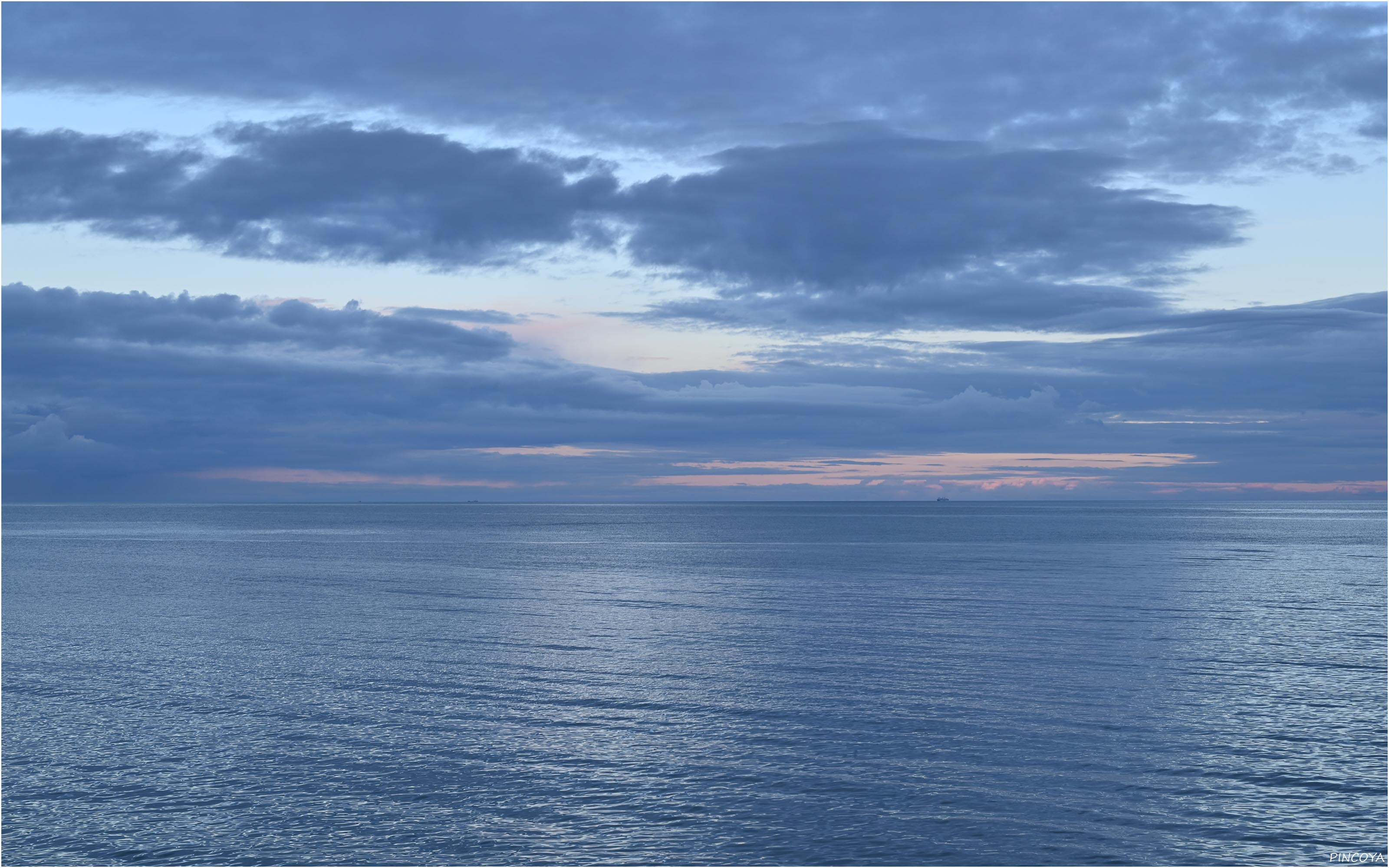 „Abendstimmung über dem Kattegat mit einem leichten Gegenabendrot.“