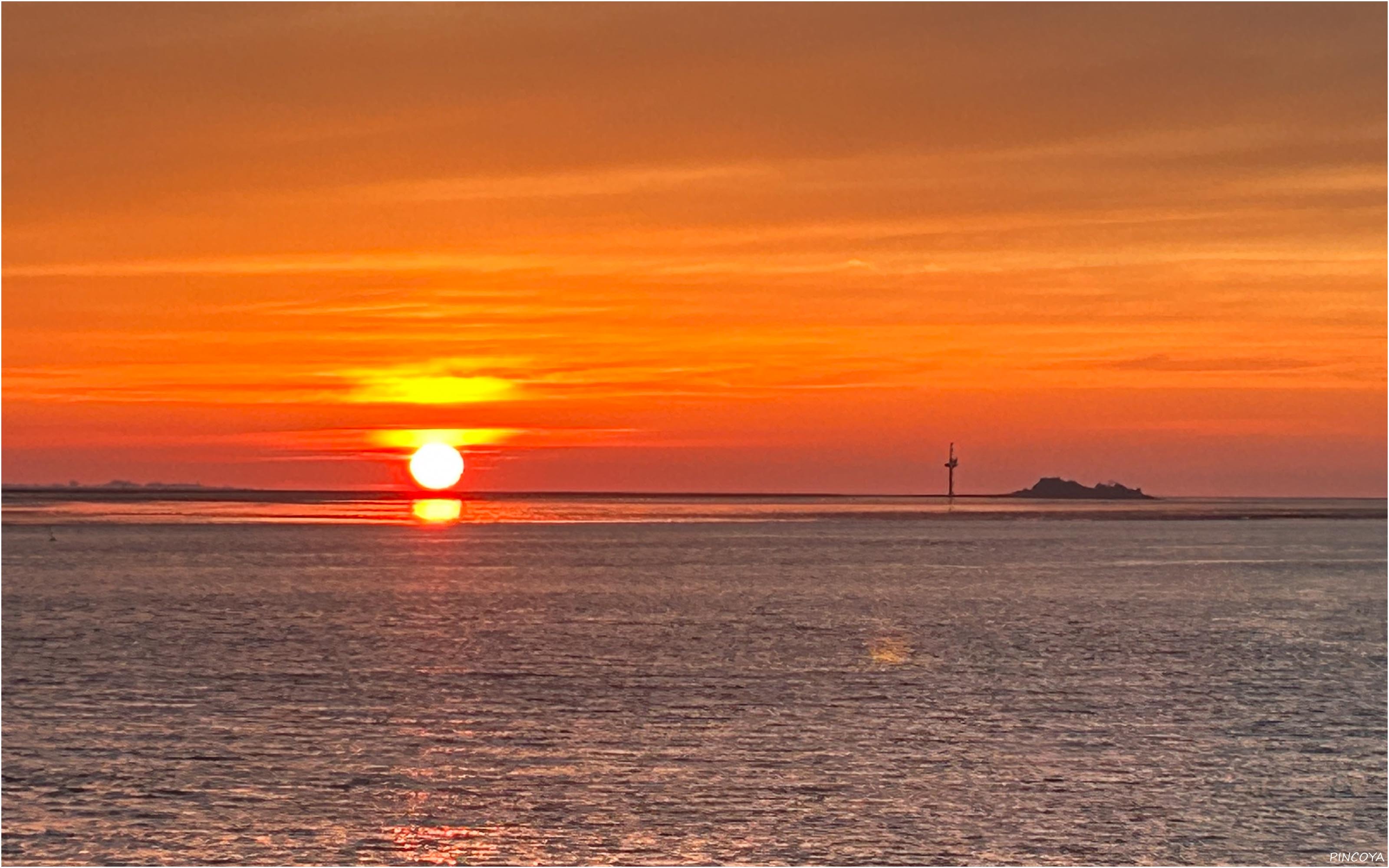 „Auf dem Rückweg von den Duschen haben wir diesen Sonnenuntergang.“