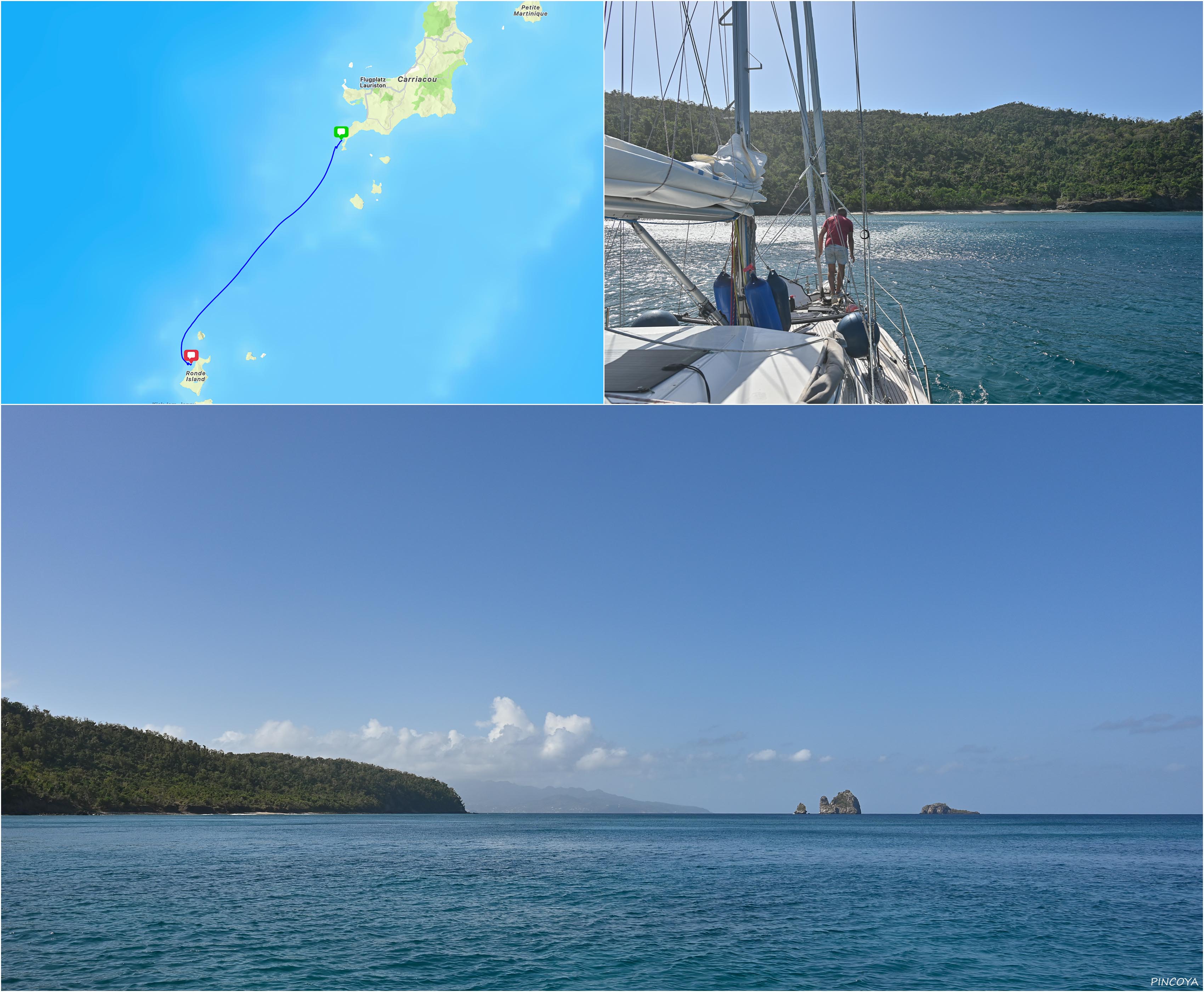 „von Ronde Island -> in die Limekiln Bay auf Carriacou“