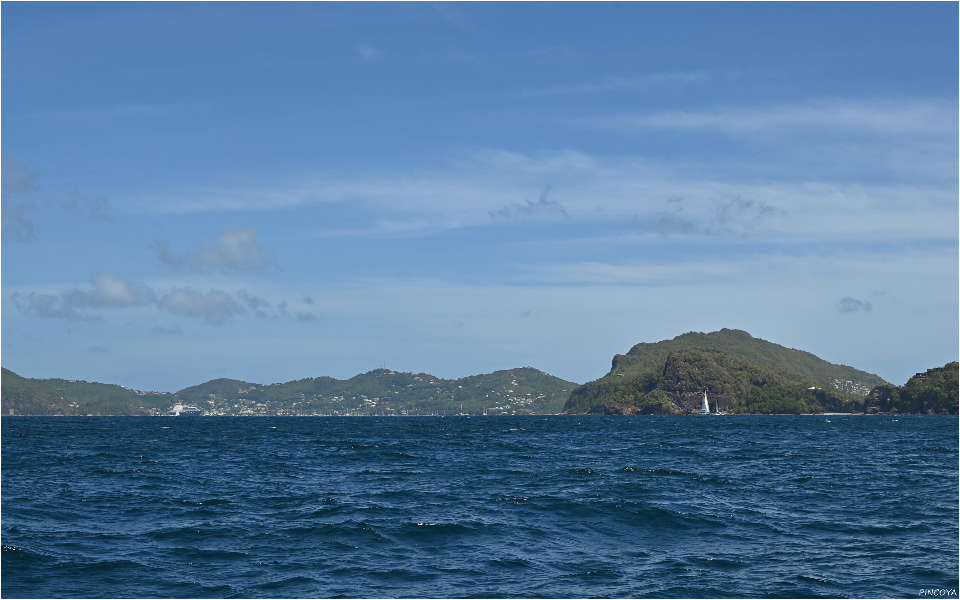 „Anfahrt in die Admiralty Bay of Bequia“