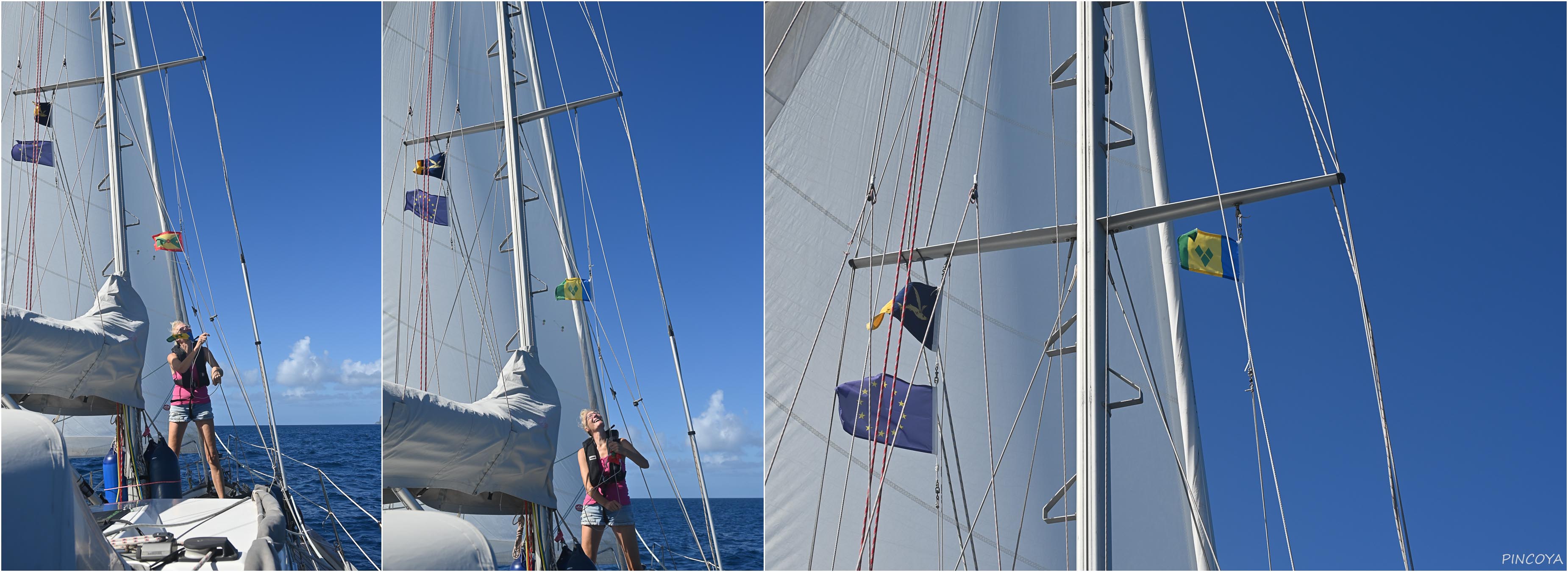 „Endlich lüften wir auch mal die Gastlandflagge von St. Vincent und den Grenadines.“