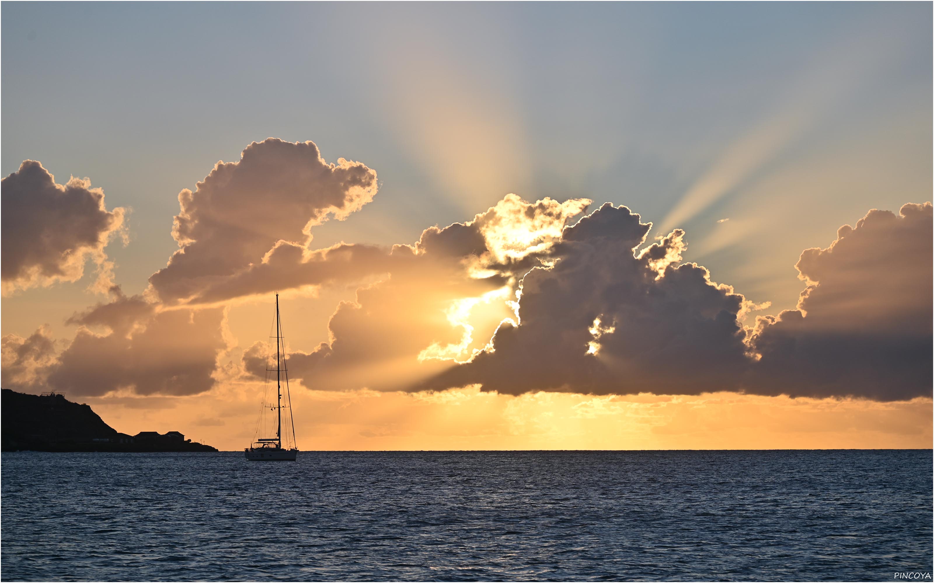 „Abendstimmung auf Canouan“
