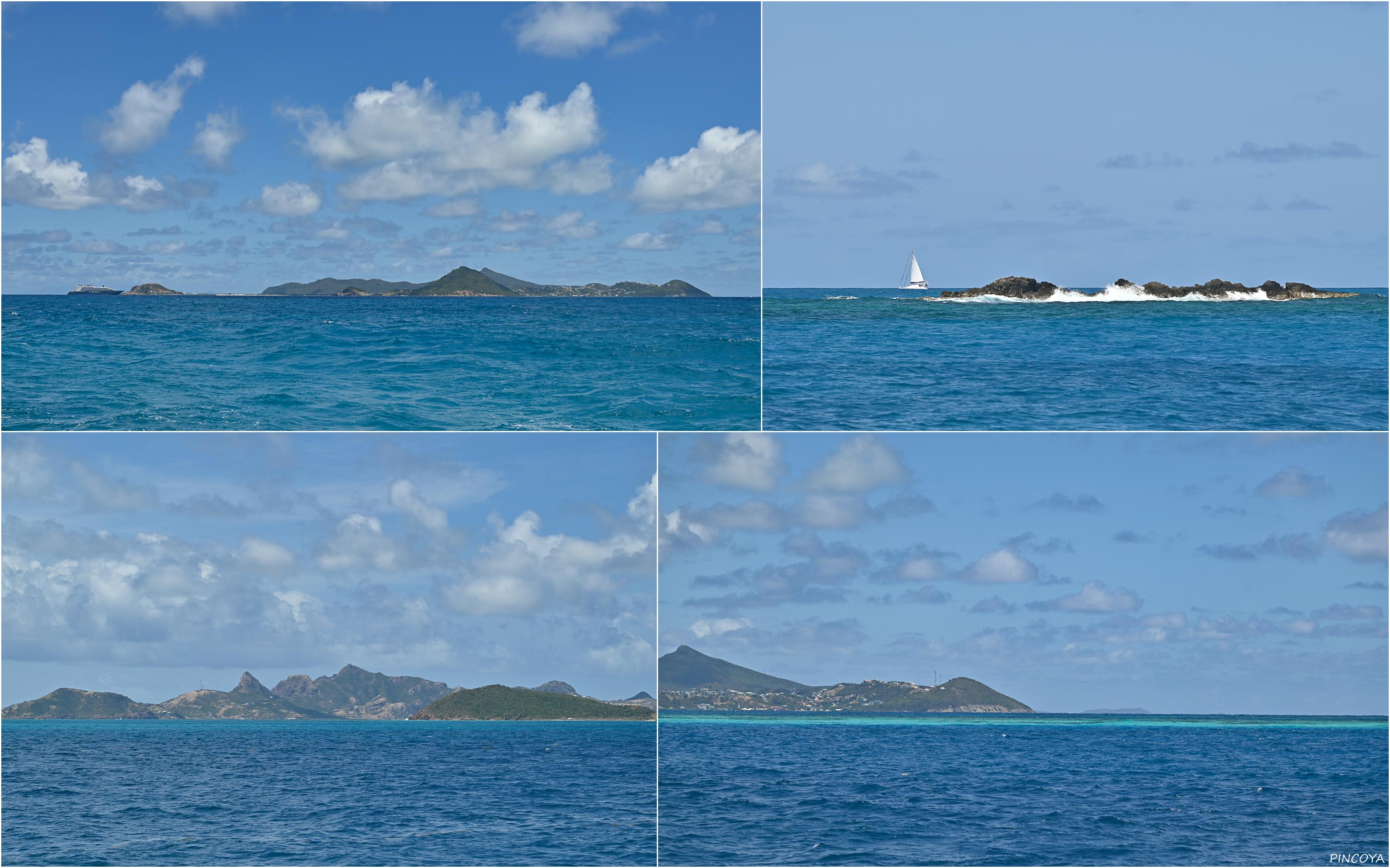 „Einfahrt in die Tobago Cays“