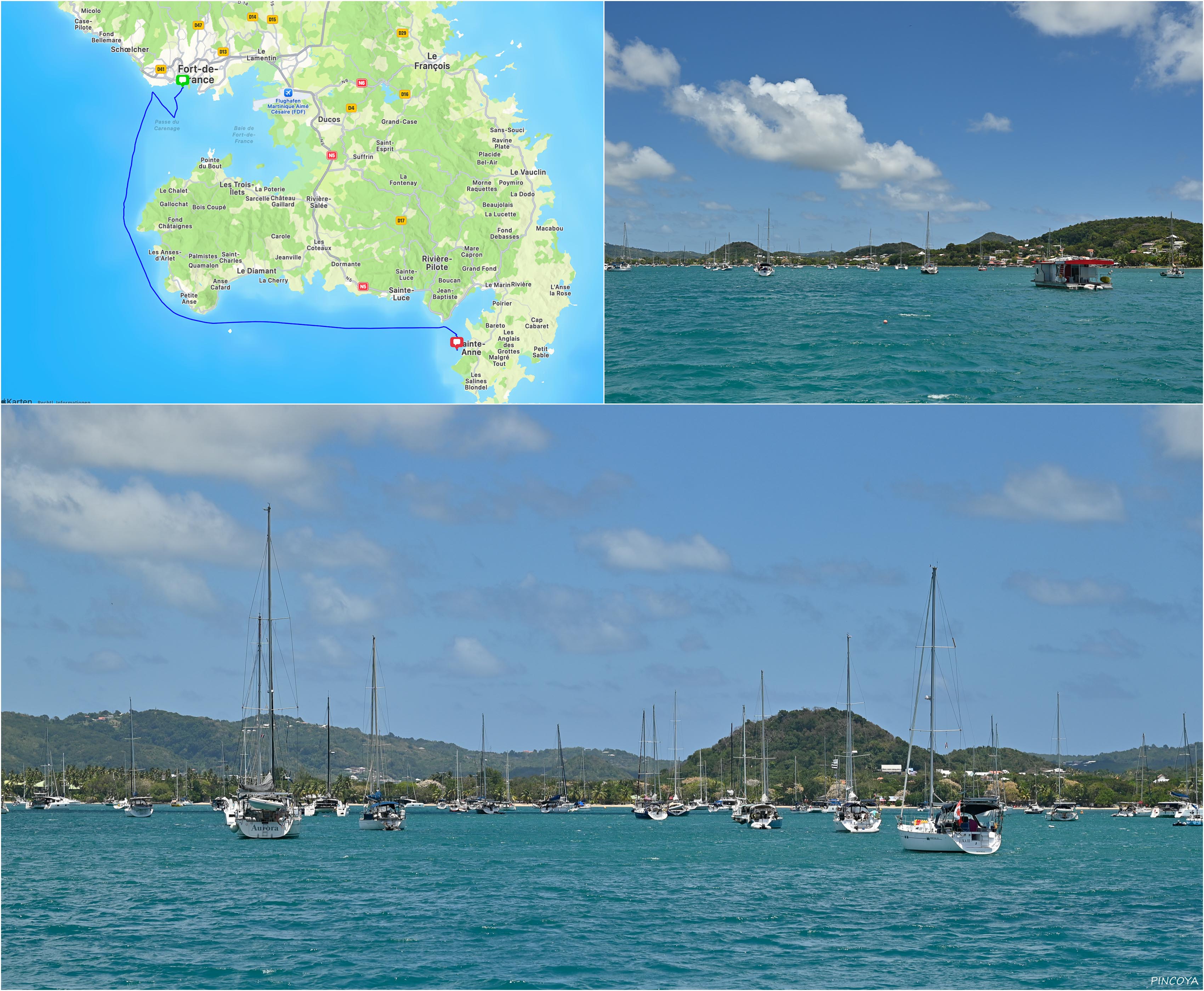 „von Sainte-Anne -> nach Fort-de-France“
