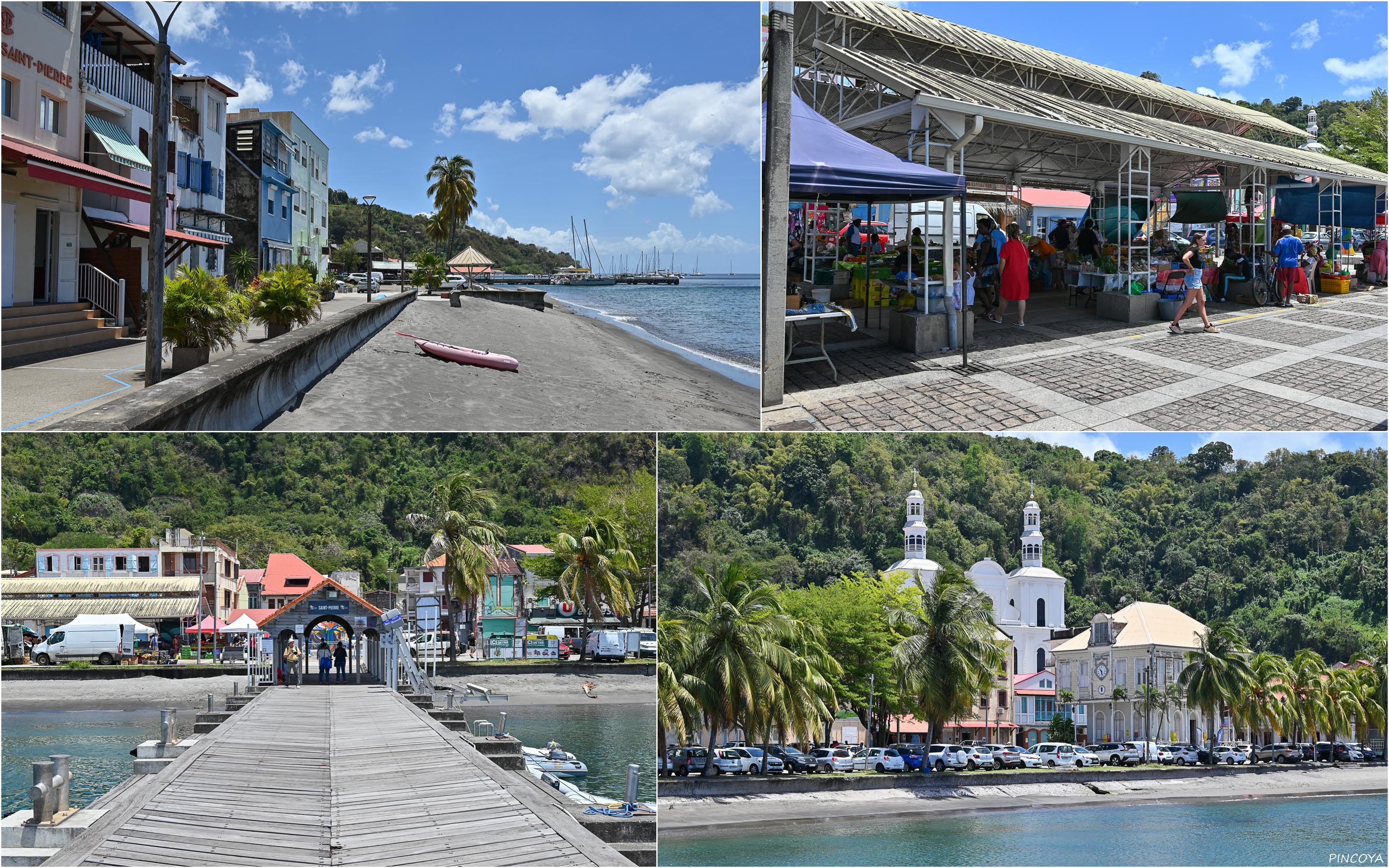 „Der Markt und die Pier von Saint Pierre“