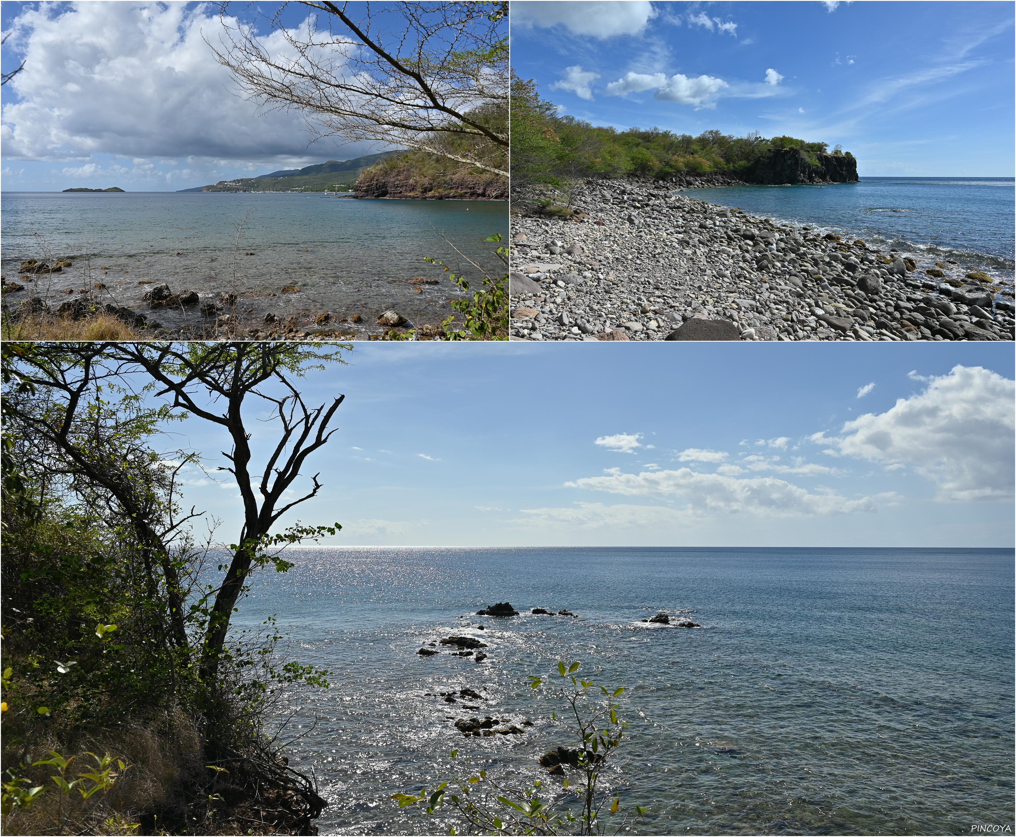 „Auf dem Kap vor der Anse de Bouillante.“